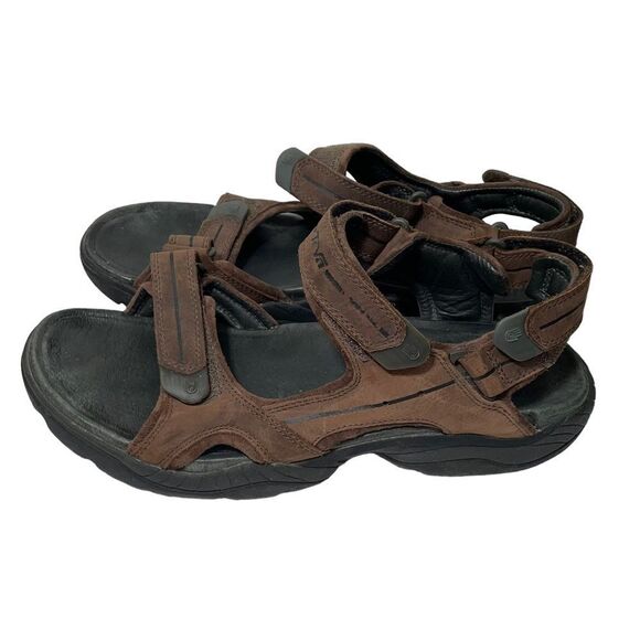 Teva Brown Velcro Outdoor Athletic Sandals - Picture 1 of 9